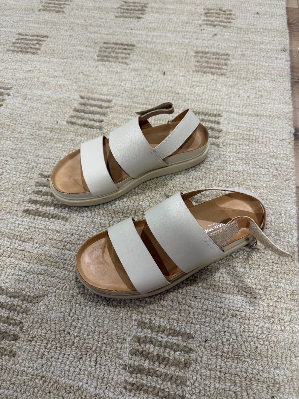 Vagabond Erin Cream Double-Strap Slingback Sandals